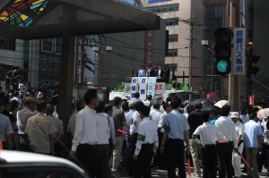 安倍首相の長崎視察